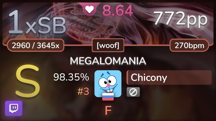 osu!mania but its on web  Megalomania 98.83 