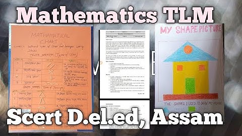 Mathematics pedagogy TLM | First semester scert D.le.ed | S1.5 .Assam . Teacher Trainee