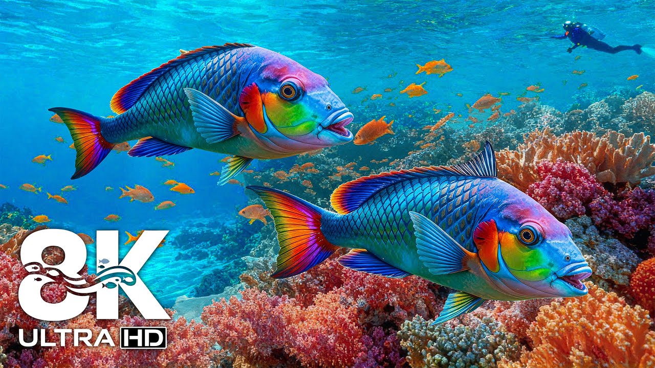 Beautiful Ocean Life 8K UHD – Mysterious Deep Sea Creatures Revealed