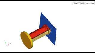 Crash box crashing simulation