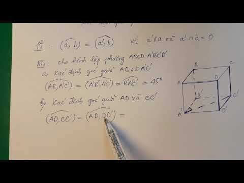 Video Xác định góc giữa 2 đường thẳng - Hình học 11 - youtube