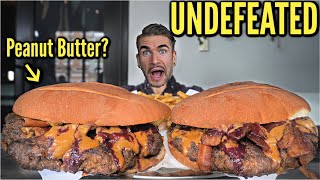 IMPOSSIBLE BURGER CHALLENGE (Over 9lb) | Viral Food Challenge | Peanut Butter Burger | El Gigante