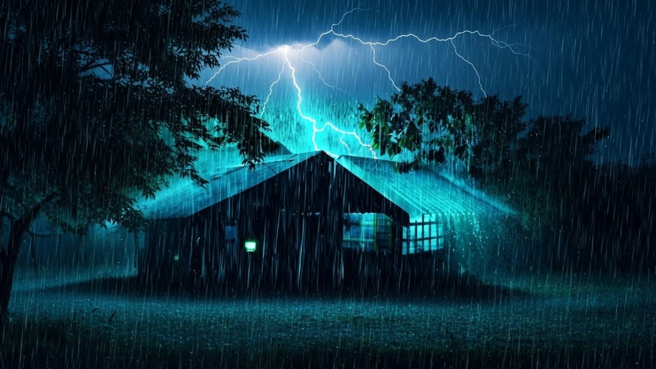 with Rain on the Roof 🌙 Cozy Night Ambience for Rest | Version 473