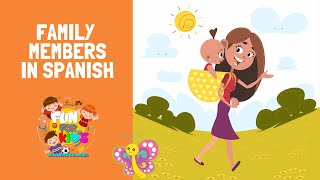 Family Members in Spanish| Spanish Learning Videos for Kids| Mi Familia| Learn Spanish