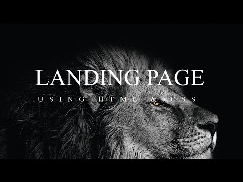 Landing Page Using html and css