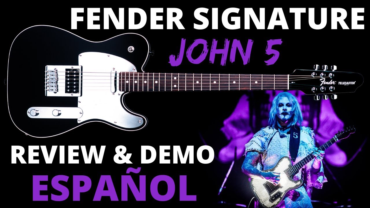 🎸🎸🎸 Fender Telecaster J5 Signature John 5 ( Review & demo en