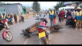 Kigali - Kimisagara Habaye Impanuka Ikomeye Ya Moto Zigonganye Irebere Uko Byifashe