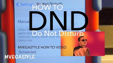 How to setup Do Not Disturb on IOS 7