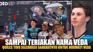 Sahabat Sejati!! Quiles Histeris Tiru Selebrasi Veda saat Angkat Trofi "Ini Untukumu Kawanku"