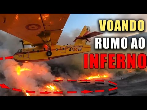 A bordo de um avião que combate incêndios: voando como ninguém mais ousa