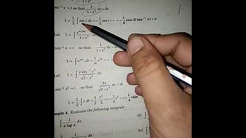 Integration by substitution  exercise 9.2