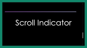 Create A Scroll Indicator |  Page Scroll Progress Bar Using HTML CSS & JavaScript