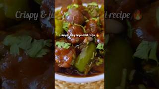🔥crispy & juicy Soya chilli recipe 🤤#soya chunks #chilli recipe #ytshorts🫑🧅🧄🤤🔥
