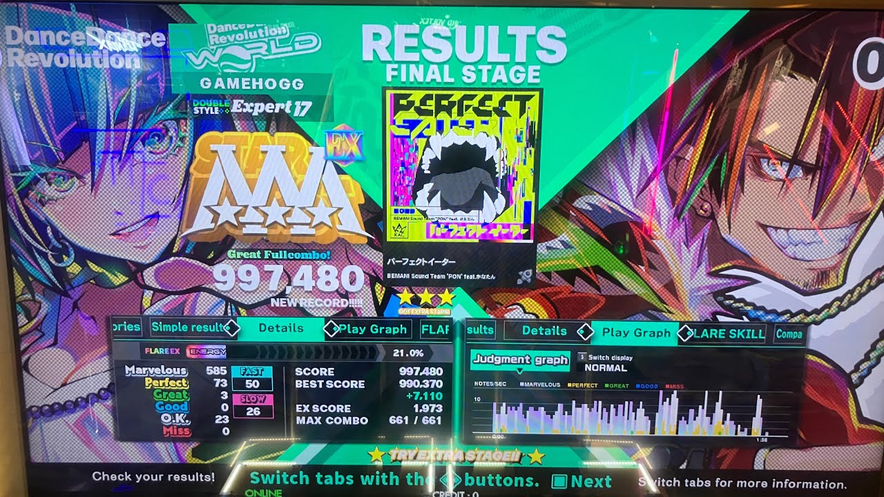 DDR World Perfect Eater EDP 997k