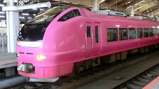E653系(ハマナス色)　特急いなほ号酒田行　新潟駅発車