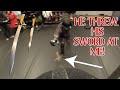 Sparring with some Big Knives in First Person