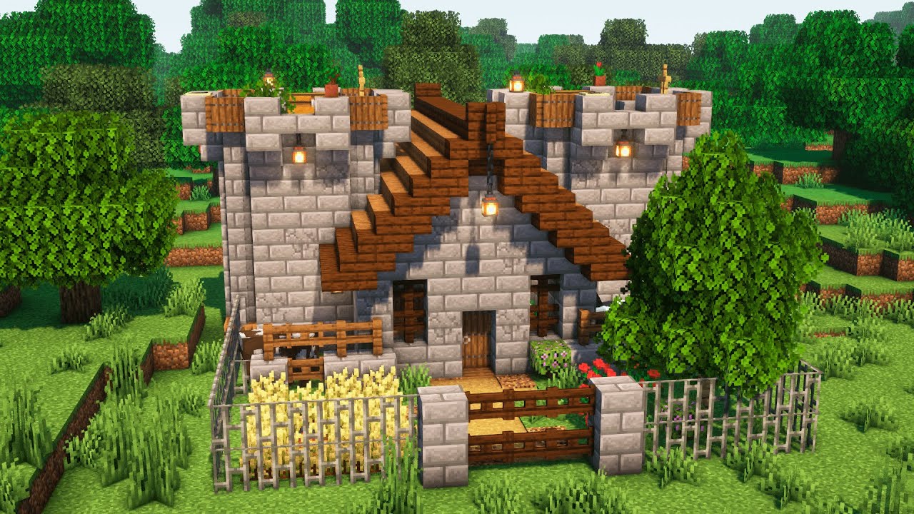 Minecraft | How to Build a Castle House - YouTube