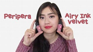 Peripera Airy Ink Velvet 2017 Fw Swatches Carolyn