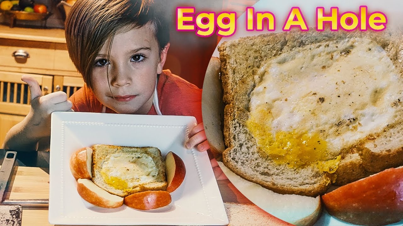 How to Make an Egg in the Hole Breakfast Recipes for Kids YouTube