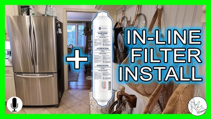 Universal In-line Water Filtration System for Refrigerators or Icemakers