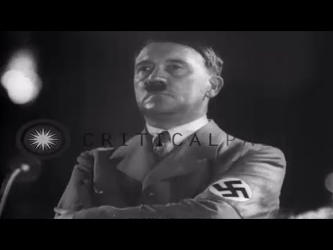 Adolf Hitler Speaks At The Closing Session Of The 6Th Nazi Congress Party At Nuremberg In 09141934