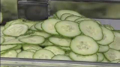Hobart FP250 1/16" Slicer Plate Slicing Cucumbers