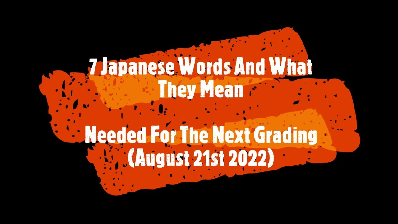 7 Japanese Words + Meaning Featuring Some Of The TigerTastic Students 