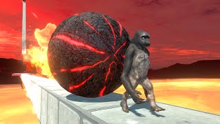Run Away from the Fireball - Animal Revolt Battle Simulator