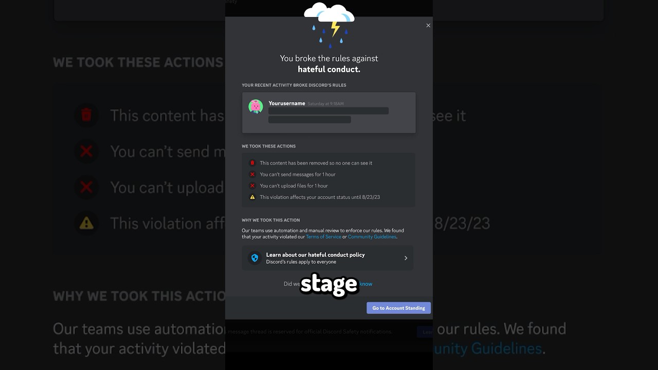 Discord’s Account Standing Feature