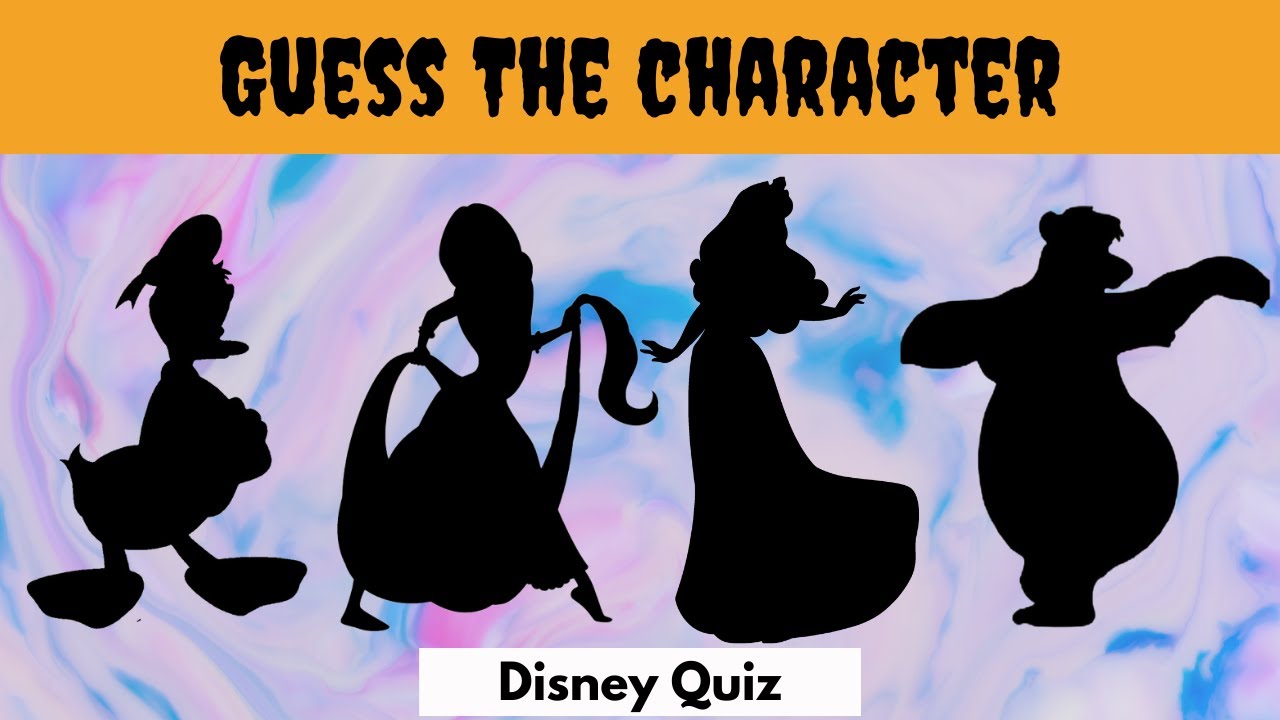 Guess The Disney Character by Silhouette | Disney Quiz - YouTube