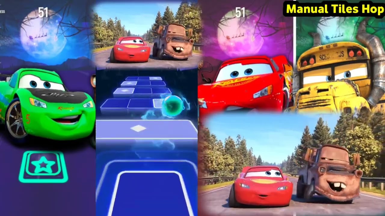 🏎️ TOP Cars Cruz Ramirez coffin dance megamix compilation in Tiles Hop EDM rush with Beamng.drive 🎯