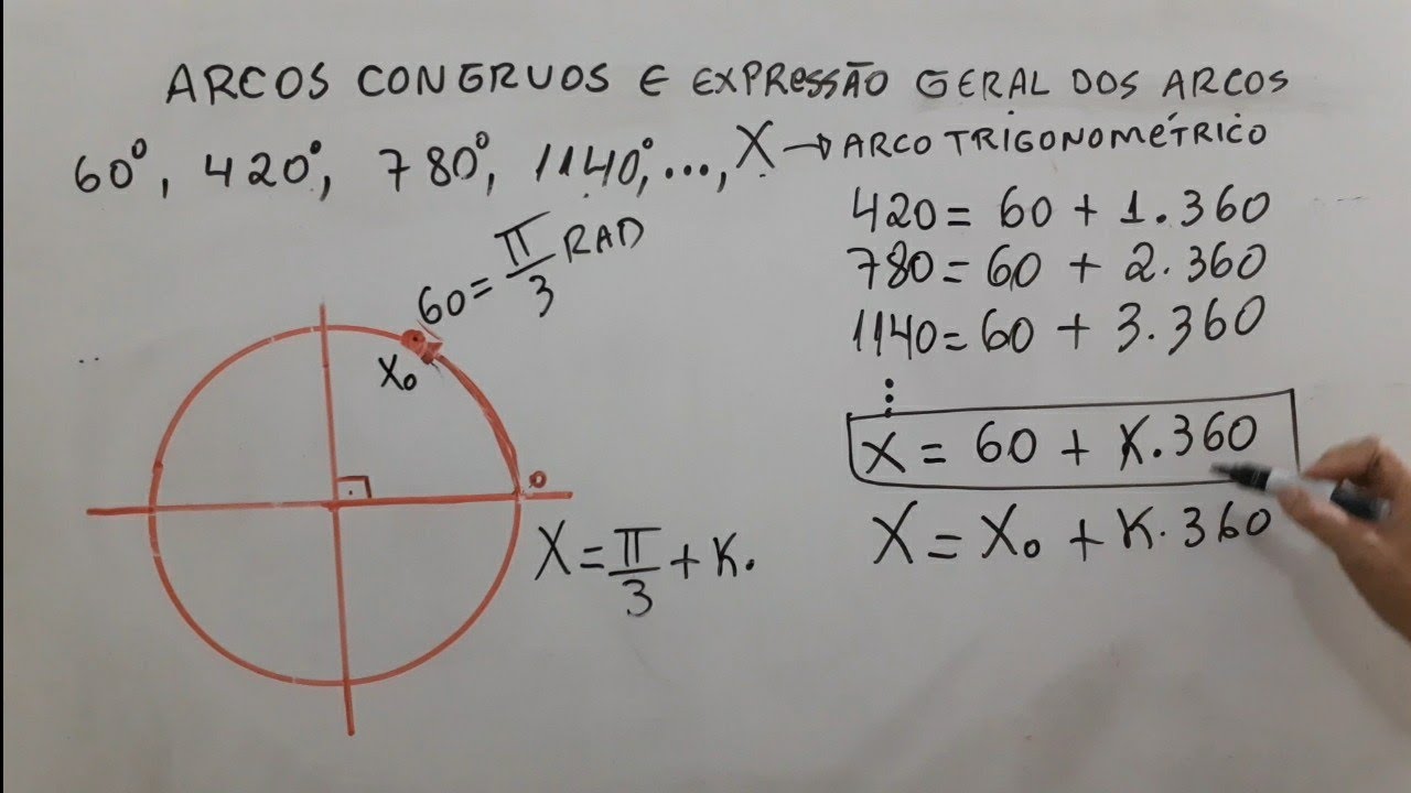 Arcos côngruos aula 03 #trigonometria #arcoscôngruos #rumoaotopo - YouTube