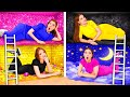 غرف سرية تحت السرير تحدي أربعة ألوان | مواقف مضحكة وفشل Fun Challenge