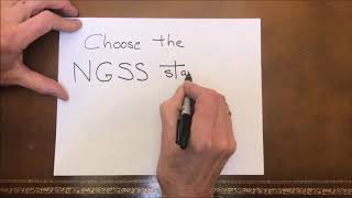Choose the NGSS standard To Work With