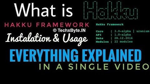 #What is hakku framework how to install and use Kali Linux operating system Explain In Hindi