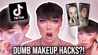 I TRIED *VIRAL* TIKTOK MAKEUP HACKS... step aside charli d&#39;amelio...