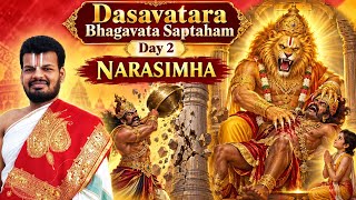 Details Dasavatara Bhagavata Saptaham Day 2 | NARASIMHA | Velacheri | Dr Venkatesh Upanyasam News