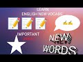 Learn English New Vocabs l Spoken English Practice 👍 l Important for spoken skills l Learneducation6