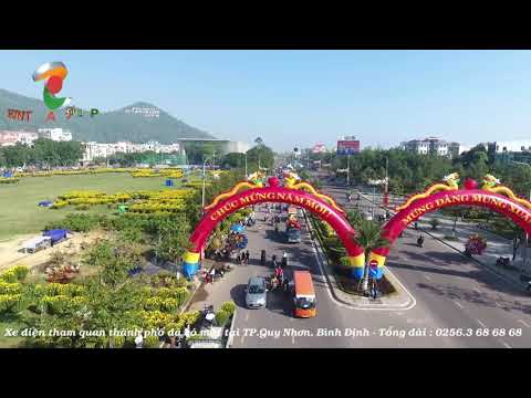 Xe điện tham quan thành phố đã có mặt tại TP.Quy Nhơn, Bình Định