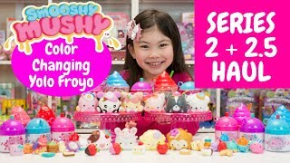 Huge Series 2 2.5 Smooshy Mushy Squishy Haul Yolo Froyo Color Changing Squishies Do Dat Donuts