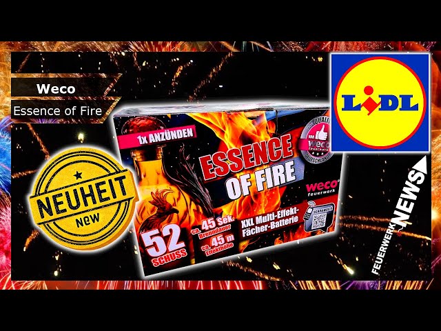 19,99€ LIDL FEUERWERK NEUHEIT 2024/25 ESSENCE OF FIRE | Sehr schön