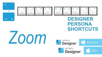 Affinity designer ZOOM PERSONA SHORTCUTS