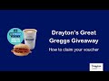How to Claim Your Greggs Voucher | Drayton’s Great Greggs Giveaway 🍩☕
