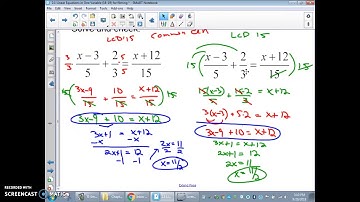 College Algebra: 2.1 Linear Equations in One Variable