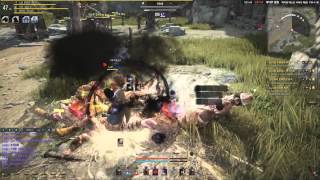 Black Desert : 47 Sorcerer hunting giants in Geaku Plains @lagerowonder