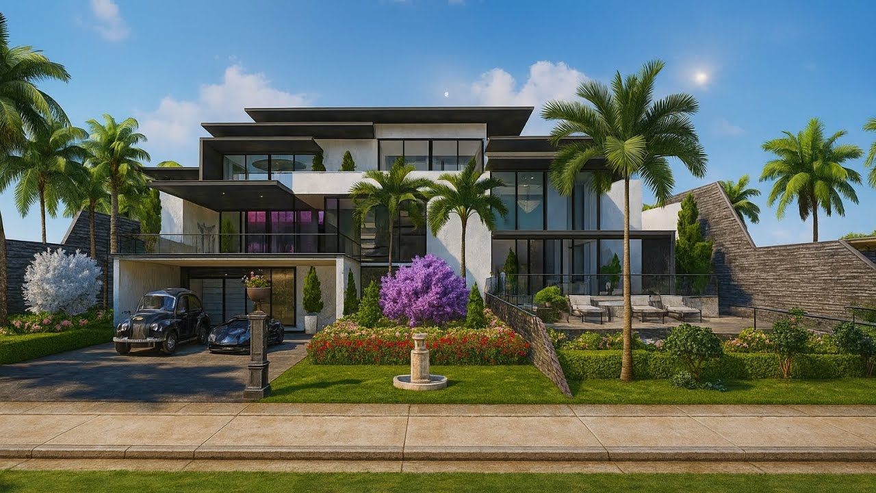 PUBG Home Design Level 30 | Modern Luxury House with Garden & Private Pool