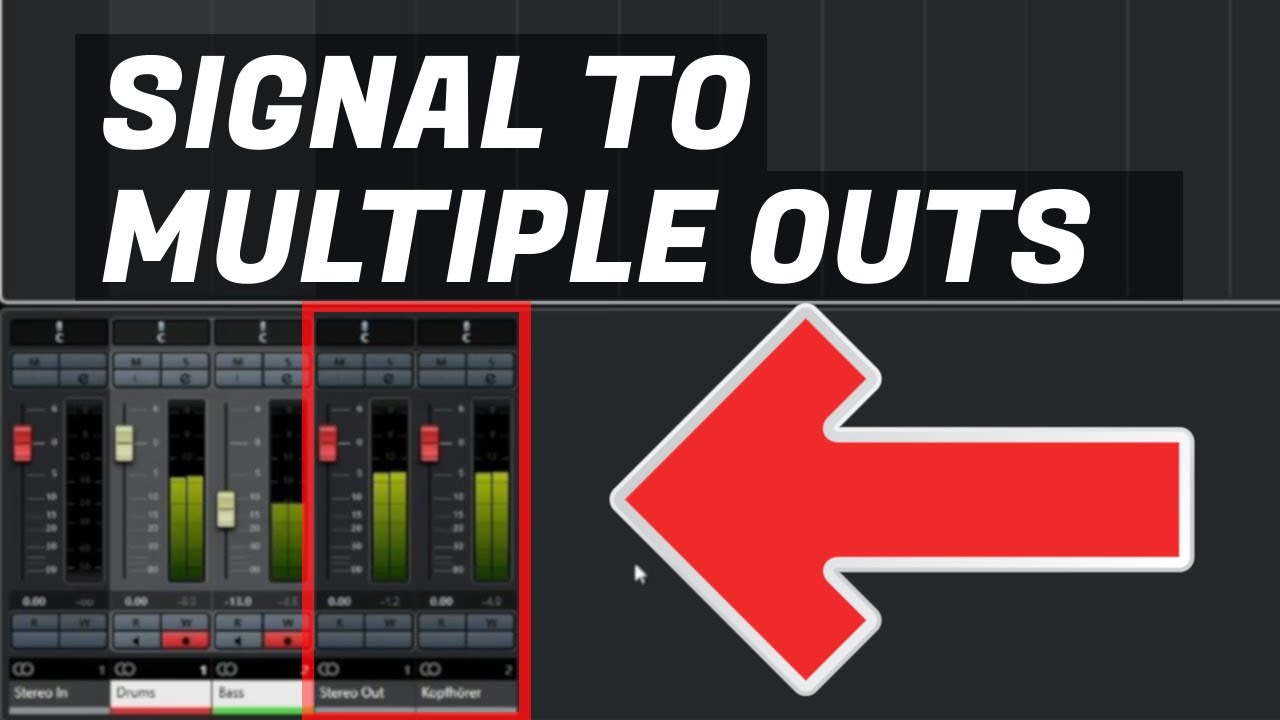 Signal to multiple outs in Cubase.
