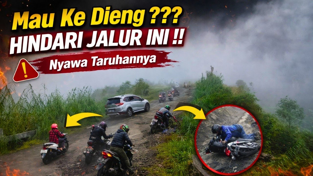 JALUR EKSTRIM KE DIENG YANG HARUS KAMU HINDARI || MENDINGAN PUTAR BALIK KALAU NGGAK BERANI