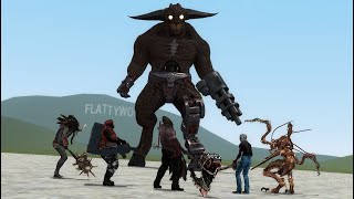 Resident Evil 5 npc vs Deus Ex (Resident Evil 5 vs E.Y.E. Divine Cybermancy) Gmod Npc Battle!!!