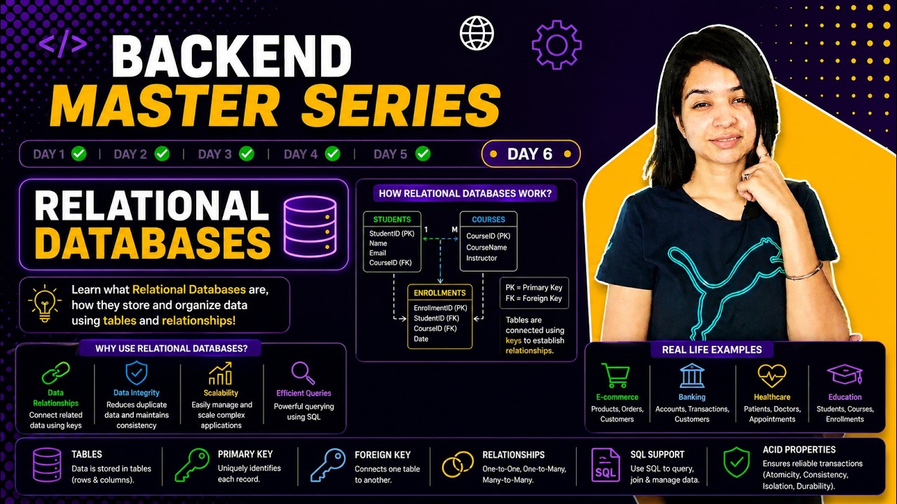 Day 6: Relational Database Explained Simply | Backend Mastery Series 🔥 ...